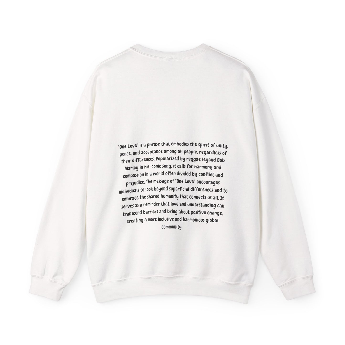 Unisex Heavy Blend™ Crewneck Sweatshirt with some love and unity
