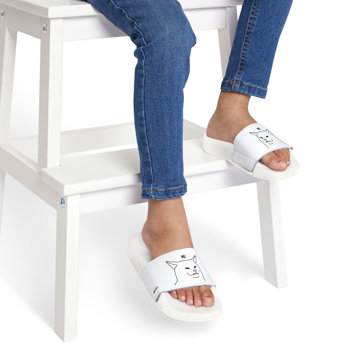 Sandals - Funny Smudge the Cat Design