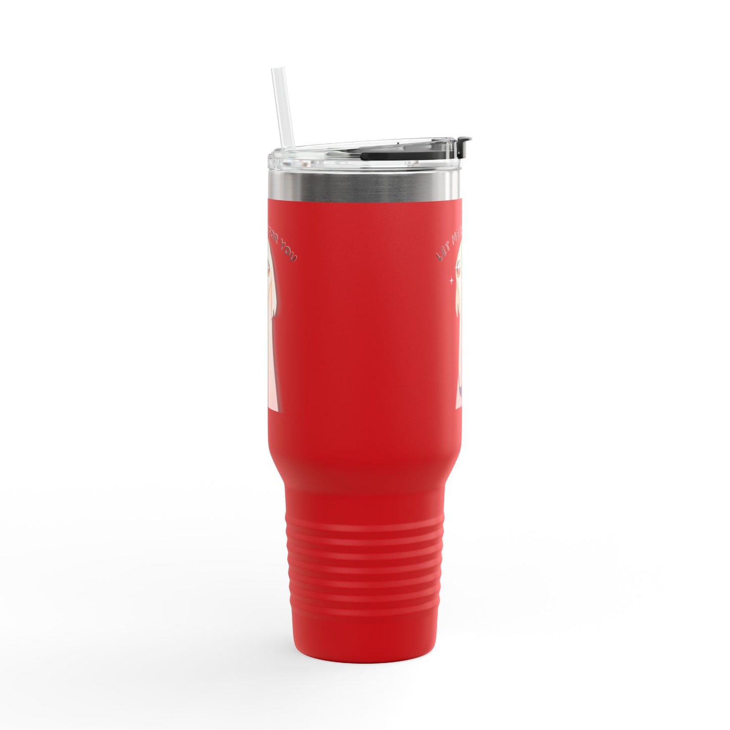 Insulated Travel Mug - Let Me Do It Dog White Long Nose Design