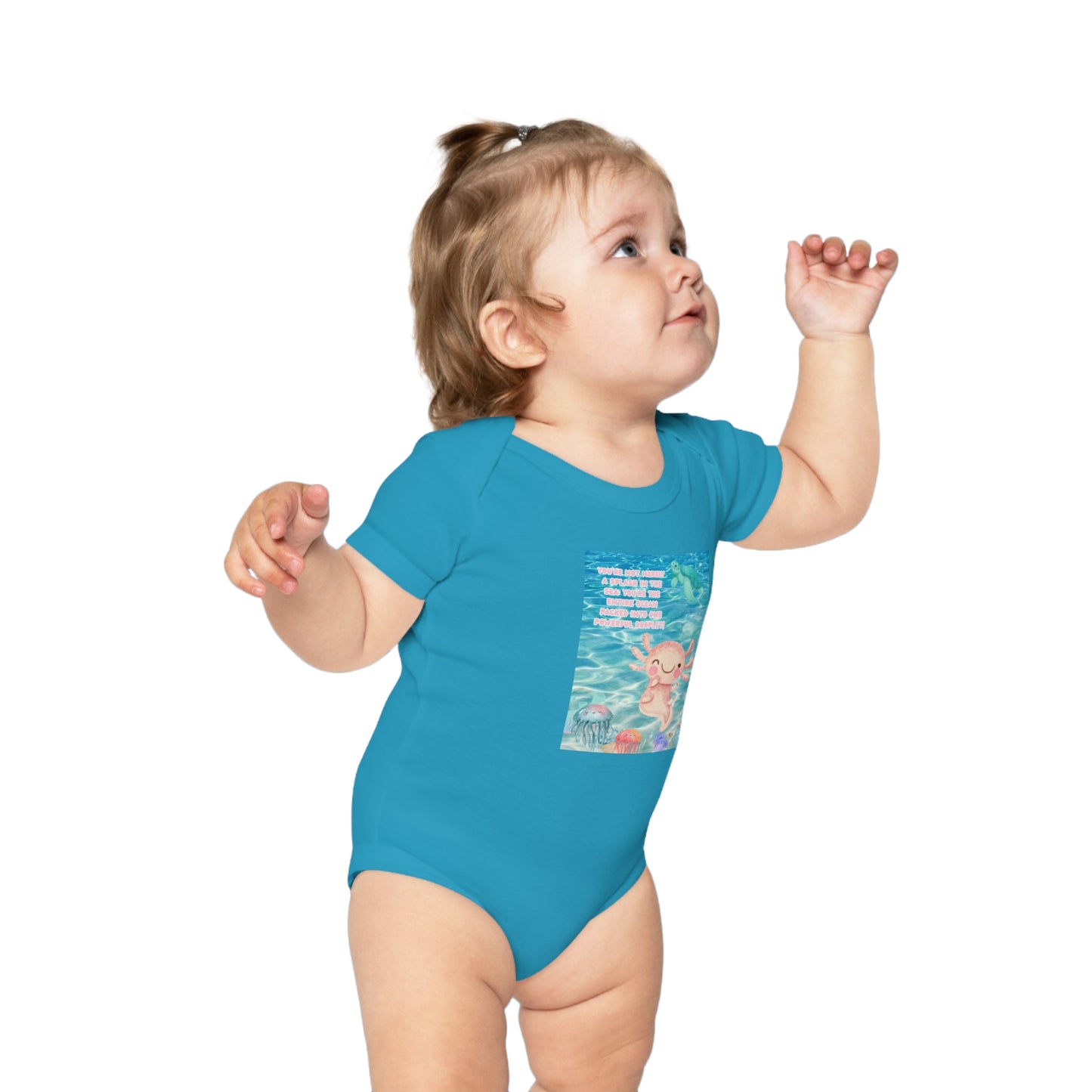Cute Baby Bodysuit with Adorable Ocean Design - Perfect for Newborns