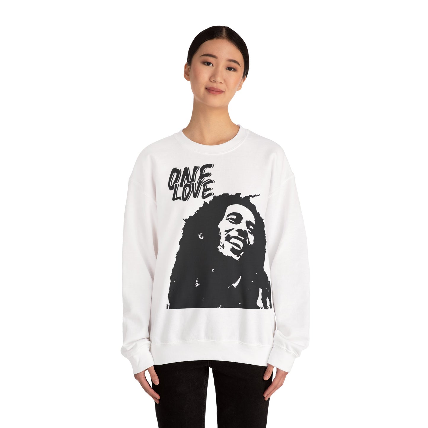 Unisex Heavy Blend™ Crewneck Sweatshirt with some love and unity