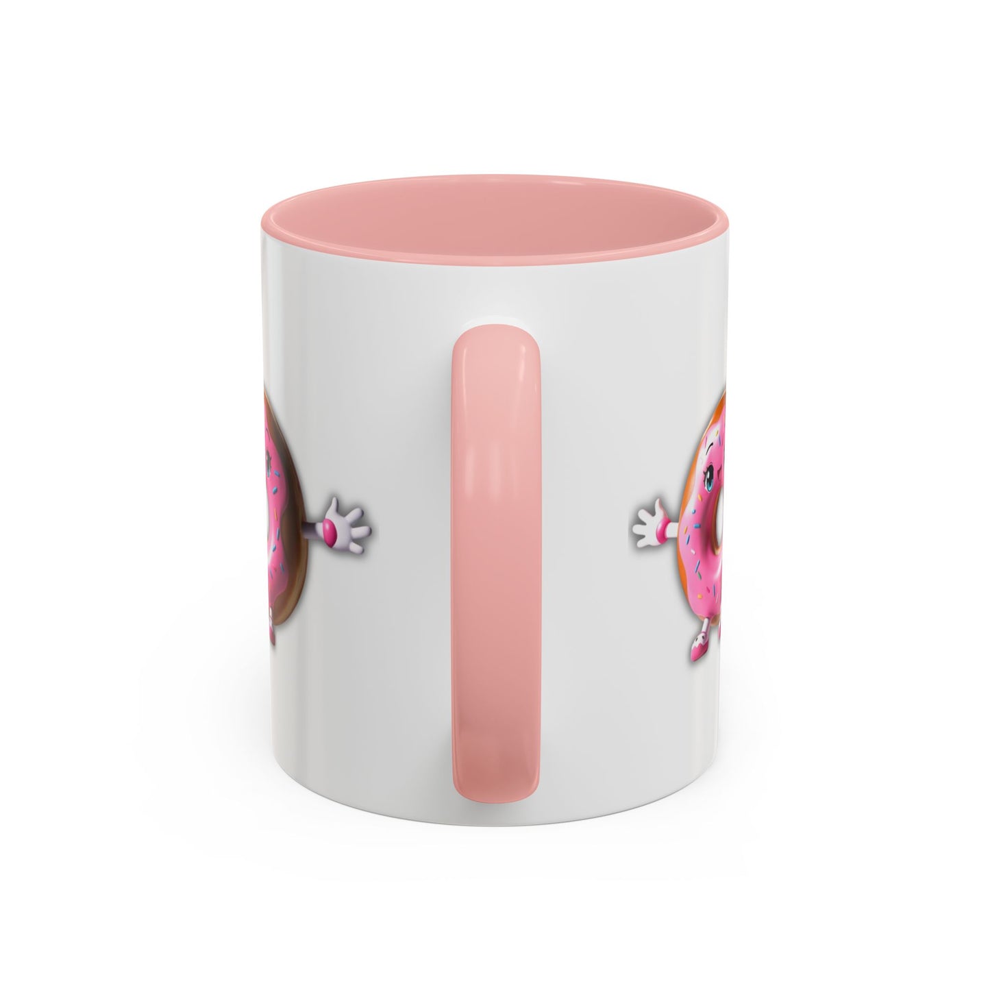 Cute Donut Accent Coffee Mug - I Donut Know - Fun Gift for Coffee Lovers