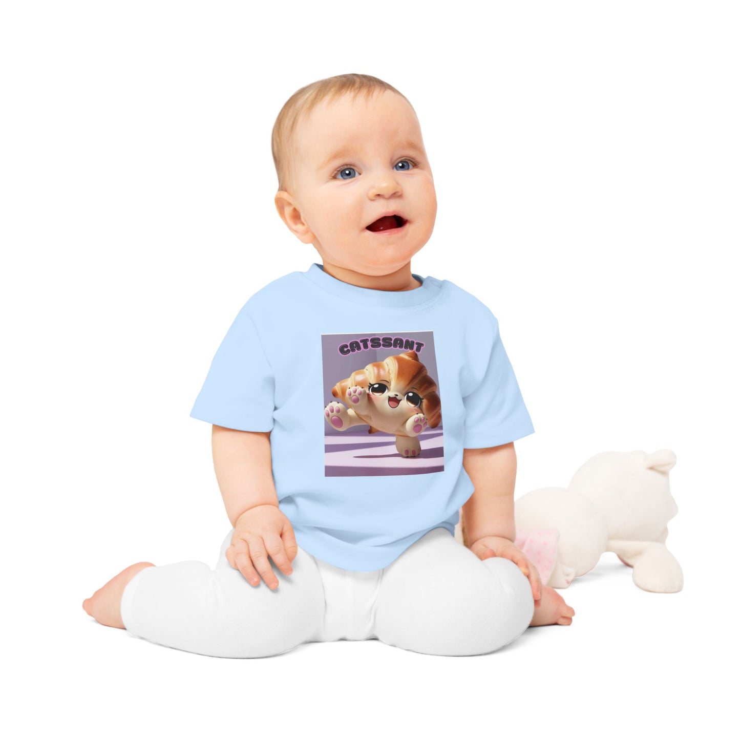Cat Croissant Baby T-Shirt
