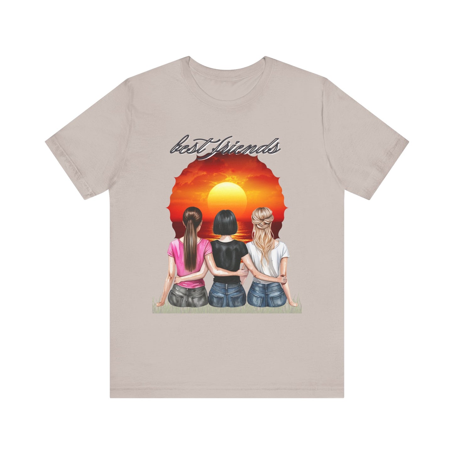 Sunset Best Friends woman Tee
