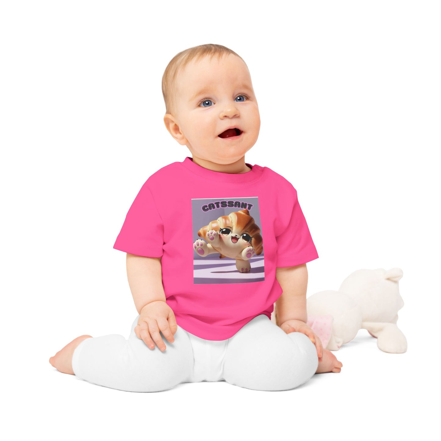 Cat Croissant Baby T-Shirt
