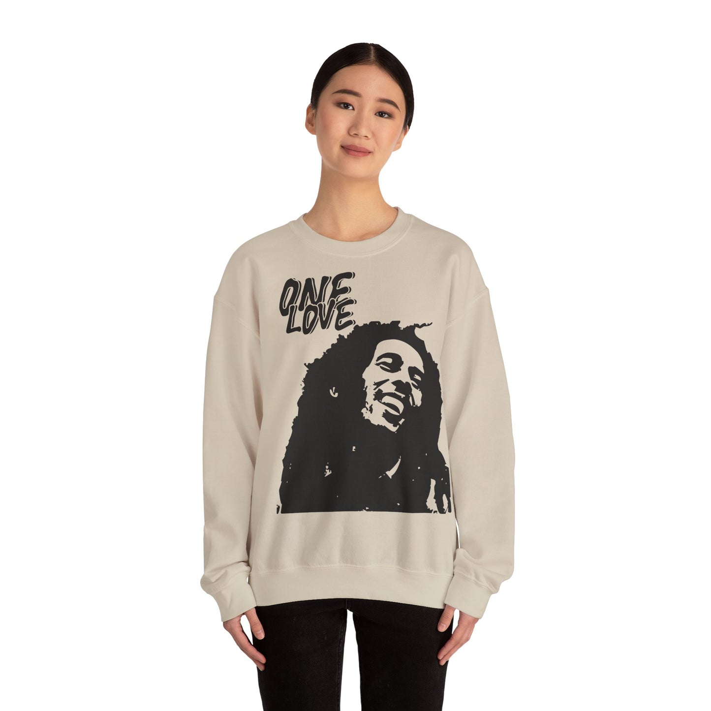 Unisex Heavy Blend™ Crewneck Sweatshirt with some love and unity