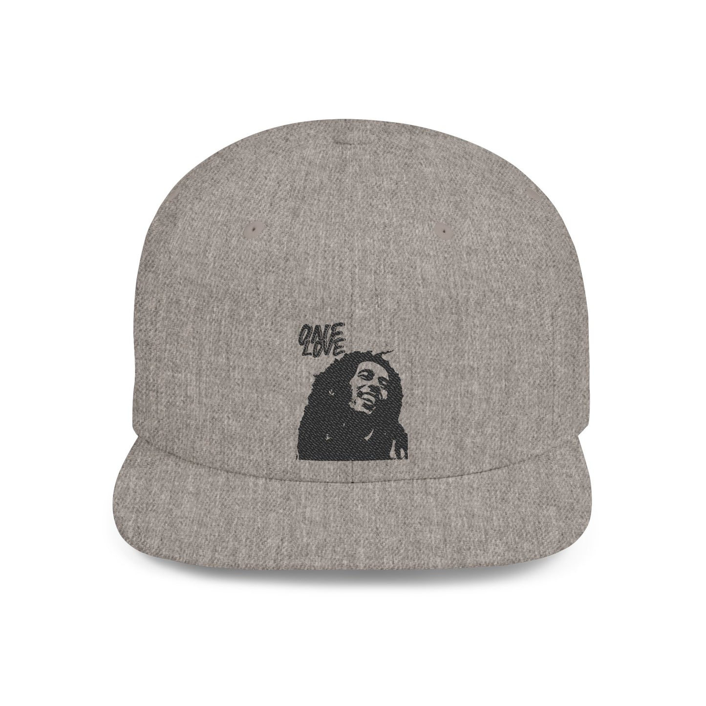 Snapback Cap with 'One Love' Design