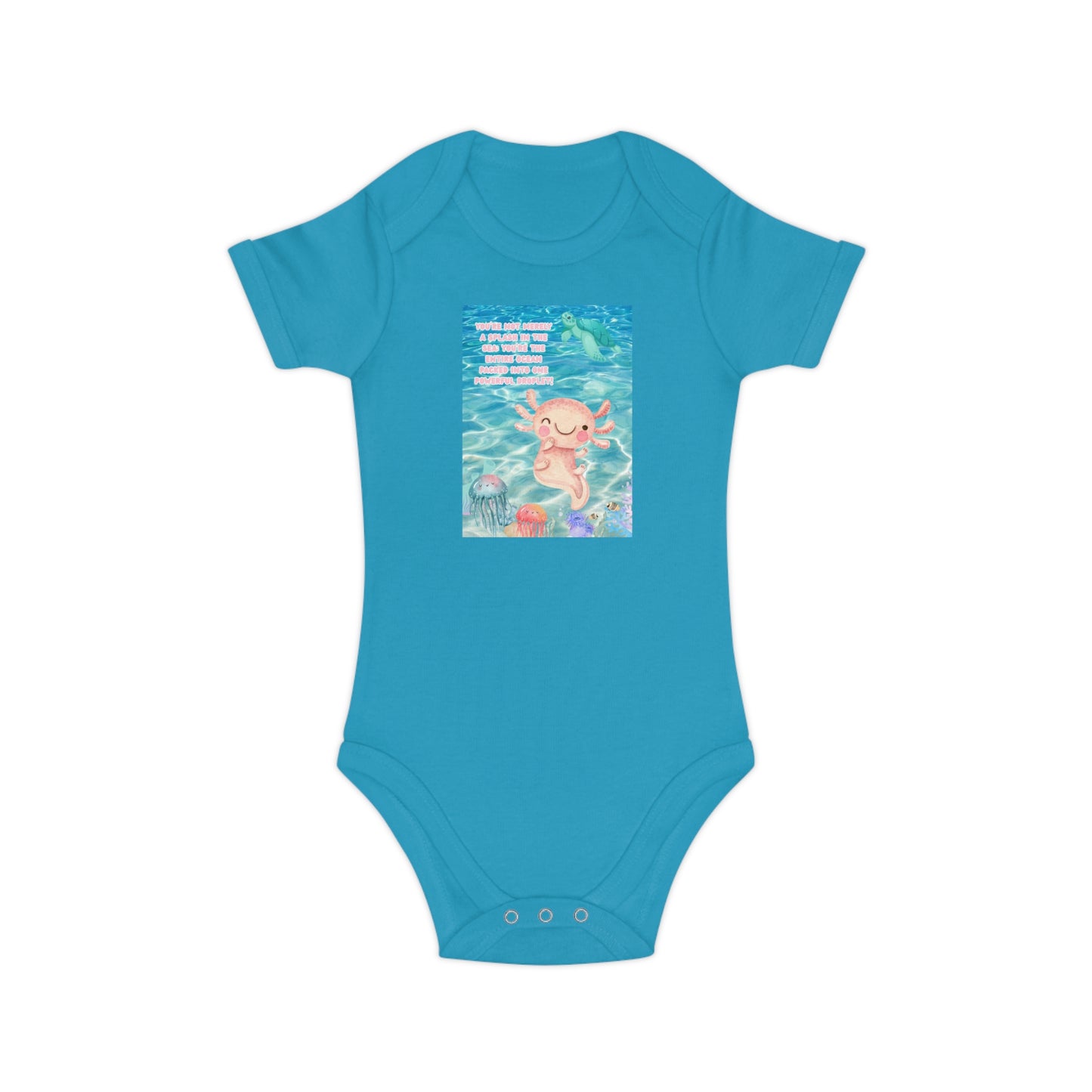 Cute Baby Bodysuit with Adorable Ocean Design - Perfect for Newborns