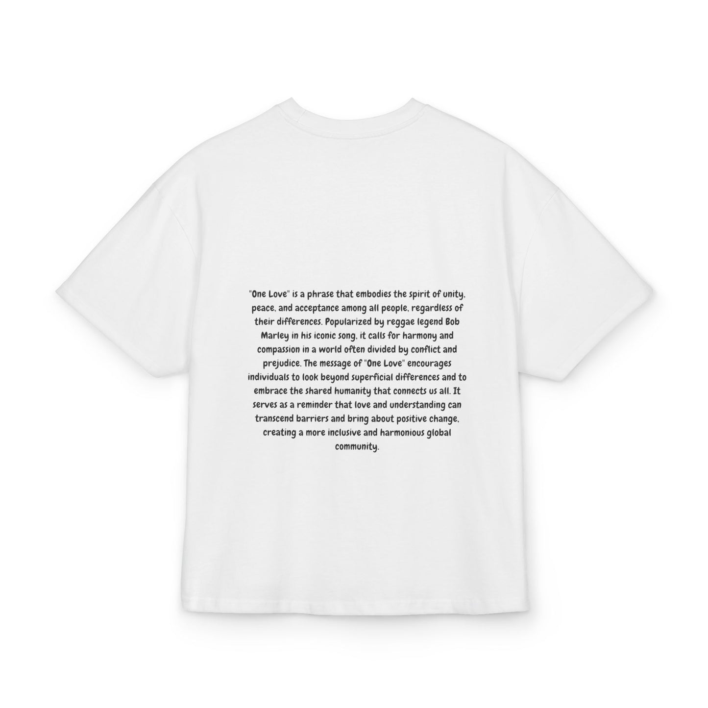 Unisex Box Tee - 'One Love' Empowerment Shirt