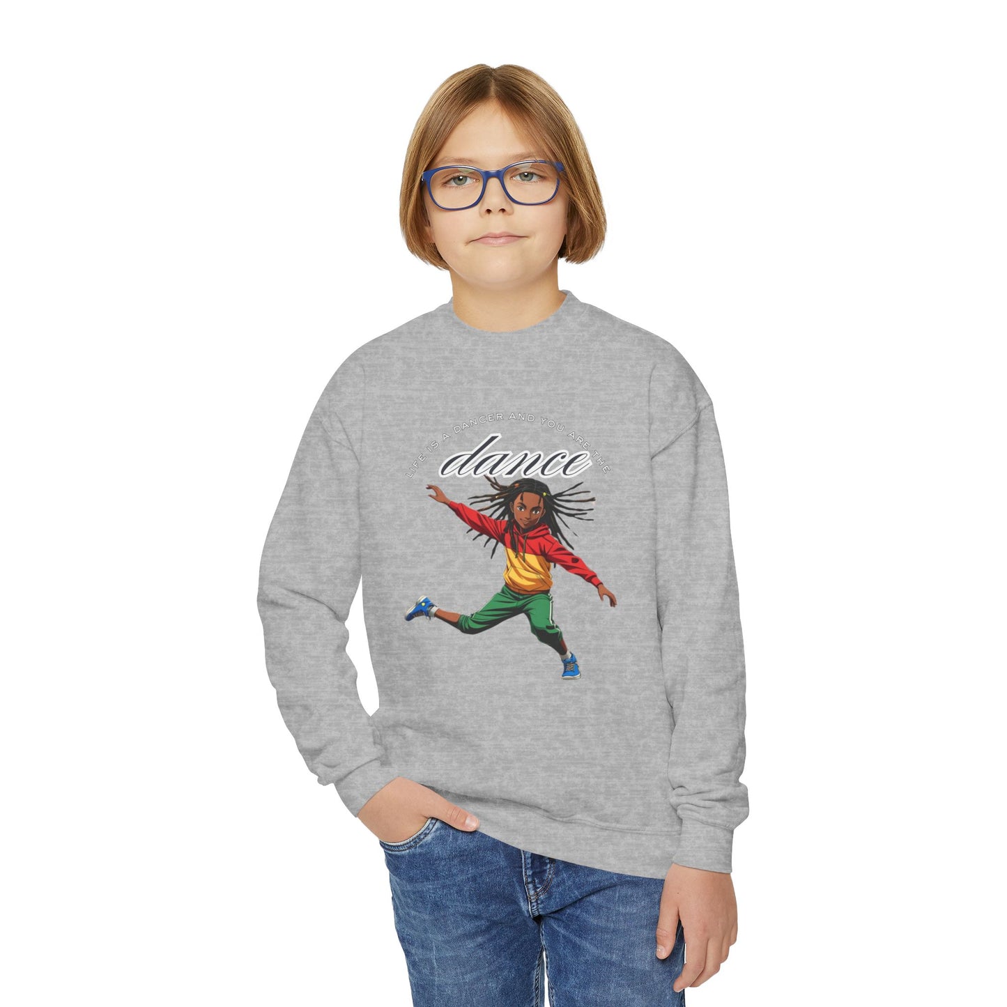 Youth Crewneck Sweatshirt - 'You are the Dance'