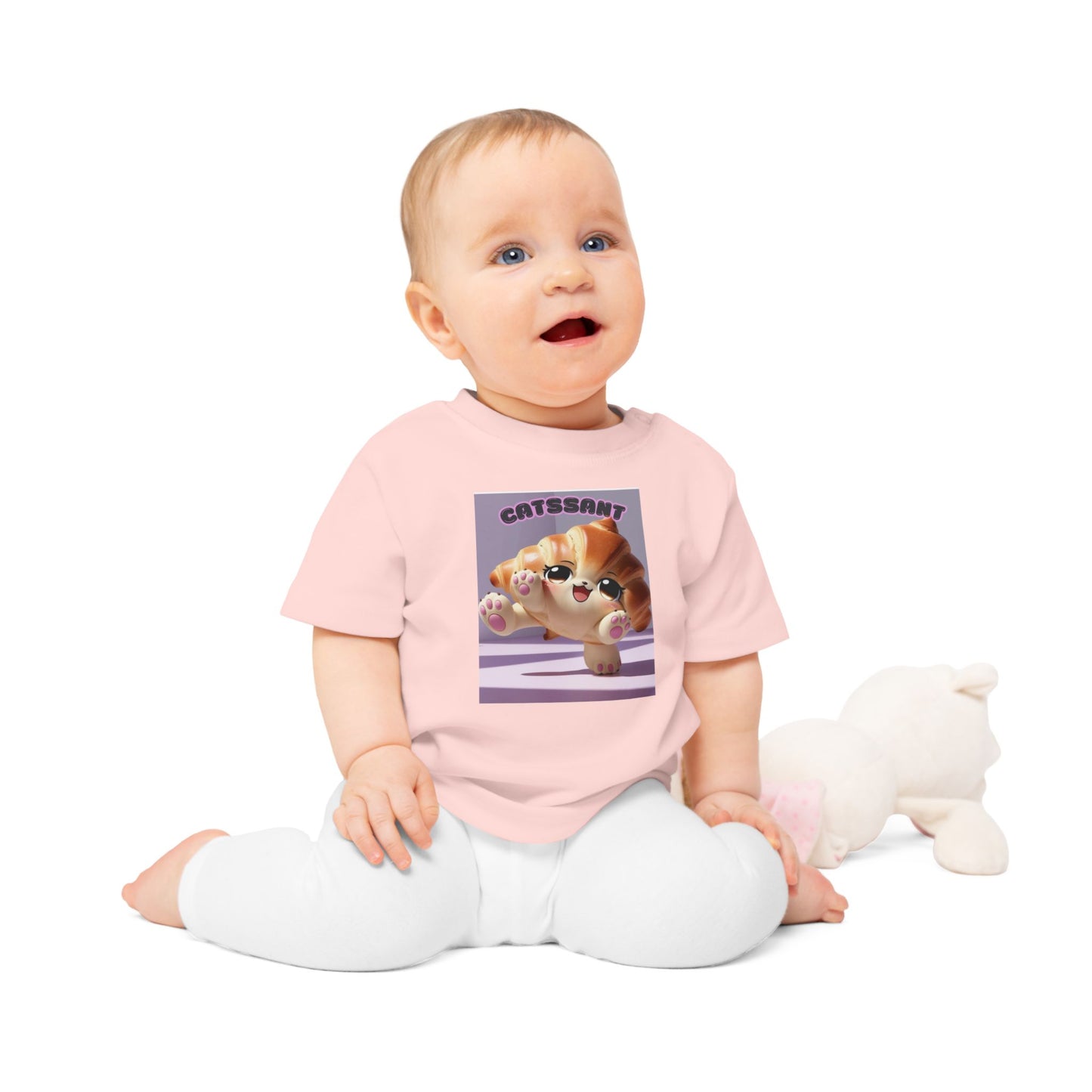 Cat Croissant Baby T-Shirt