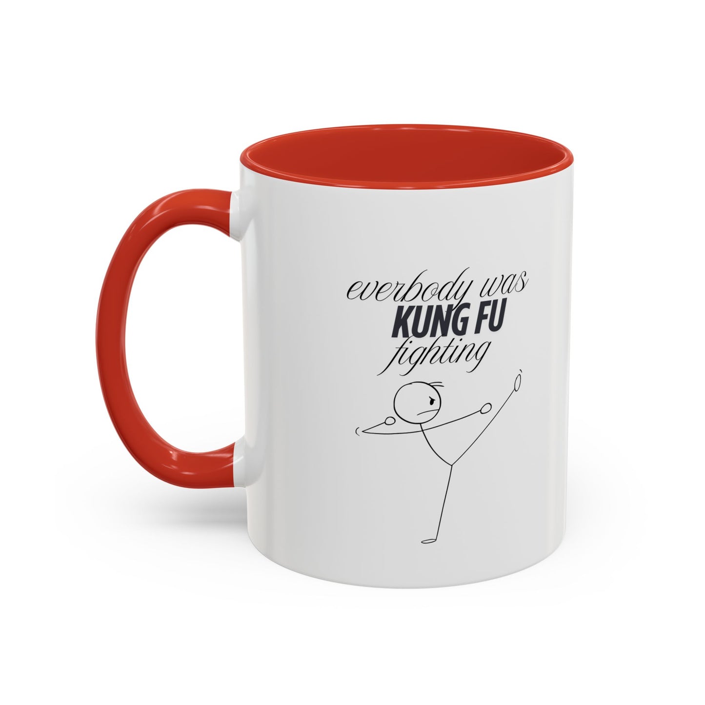 Funny Kung Fu Fighting Coffee Mug - Playful Accent Mug for Coffee Lovers