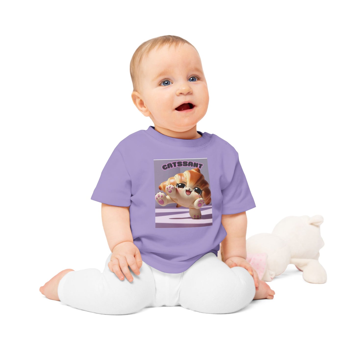 Cat Croissant Baby T-Shirt