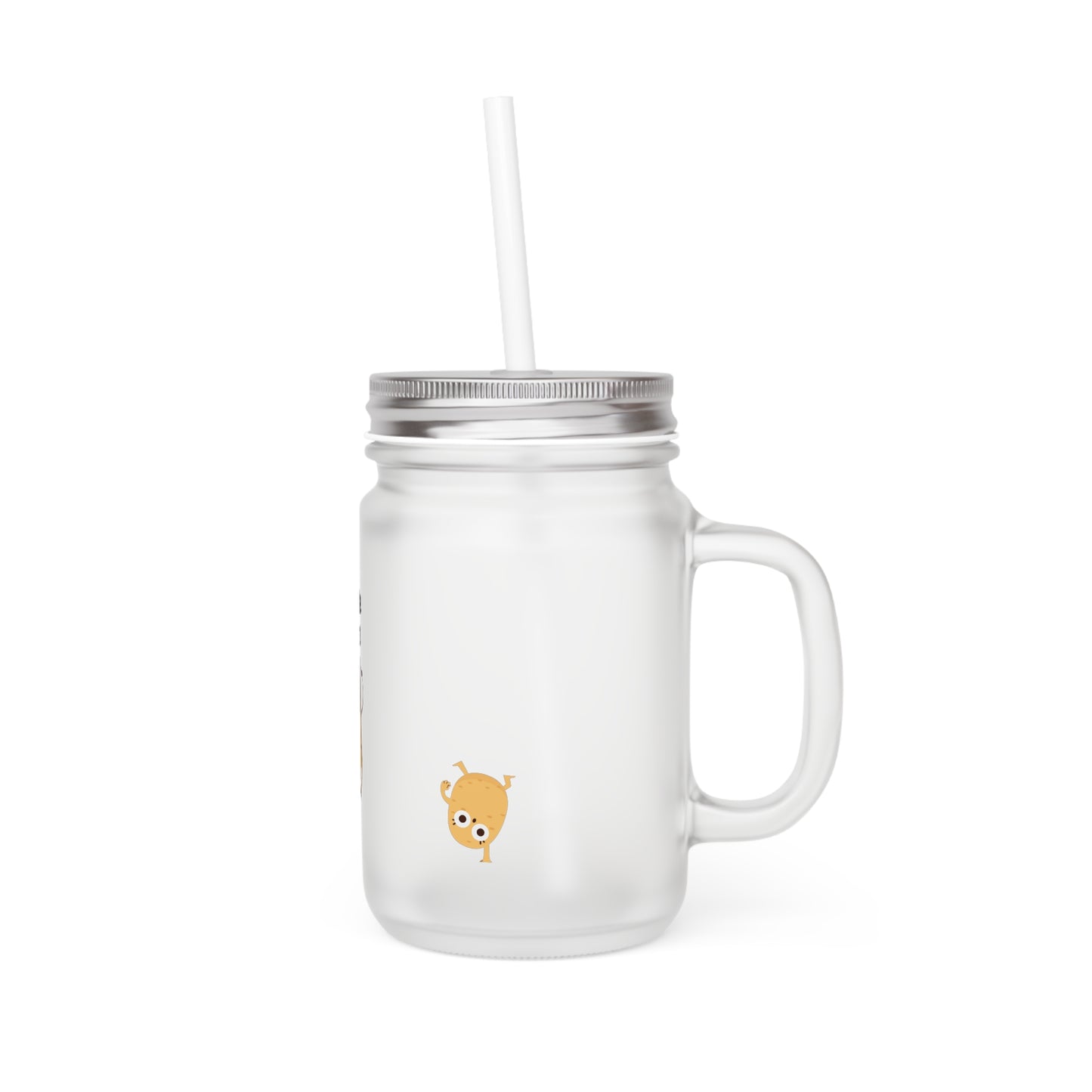 Funny Mason Jar Cup - Cute Potato Design