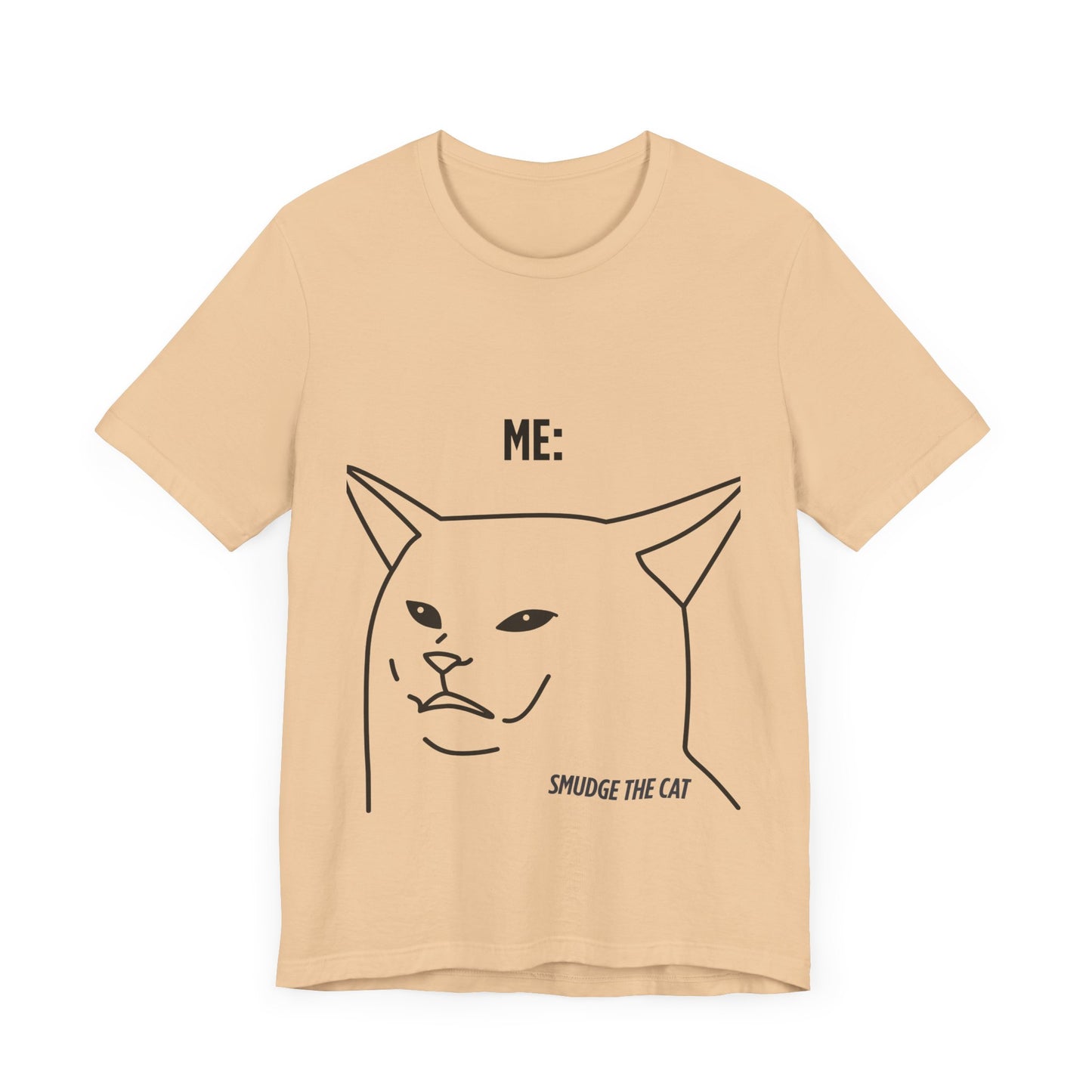 Funny Cat Graphic Tee - Smudge the Cat Design for Cat Lovers