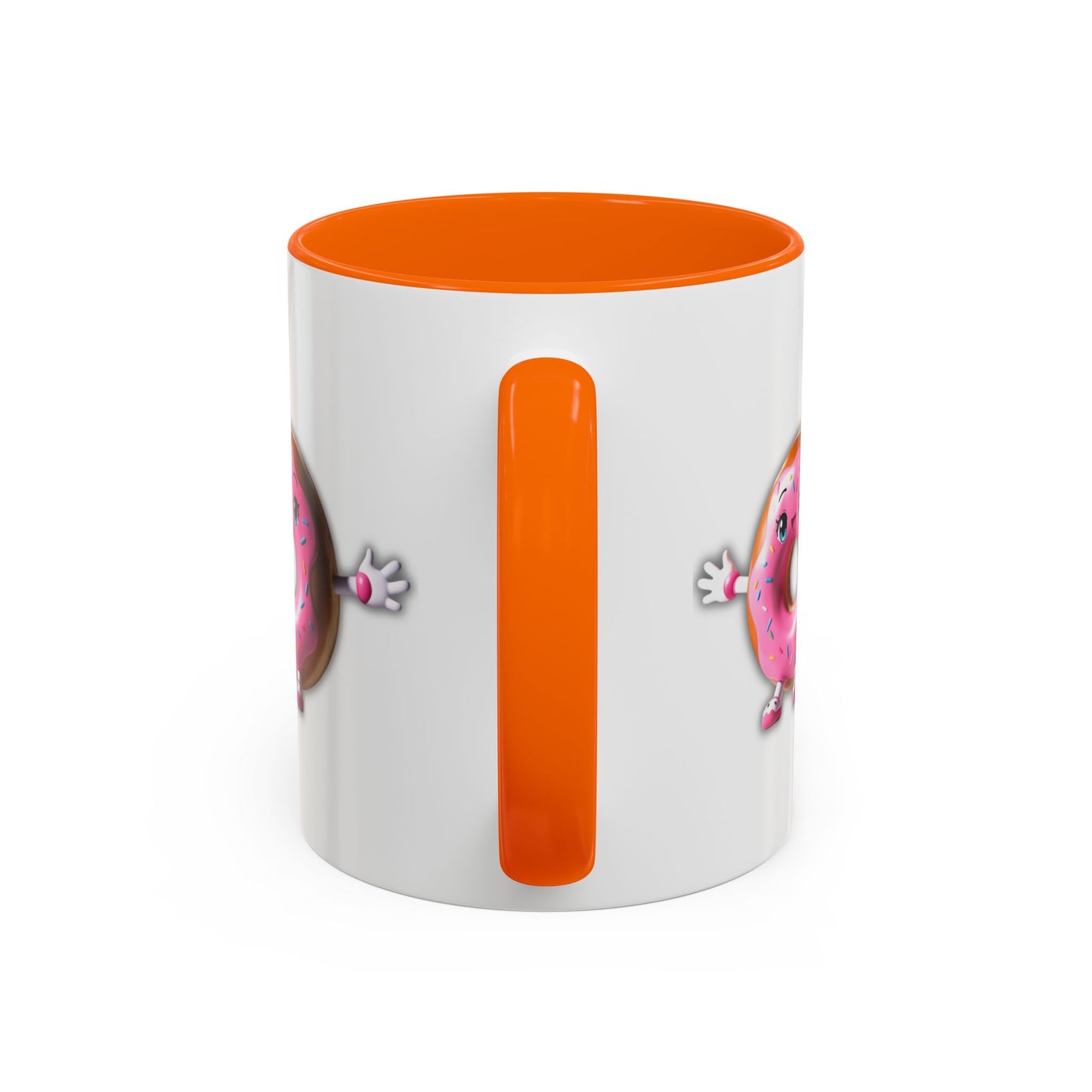 Cute Donut Accent Coffee Mug - I Donut Know - Fun Gift for Coffee Lovers