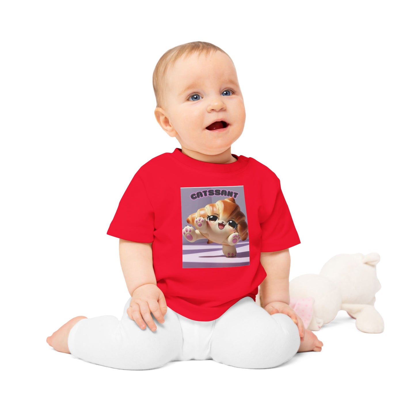 Cat Croissant Baby T-Shirt