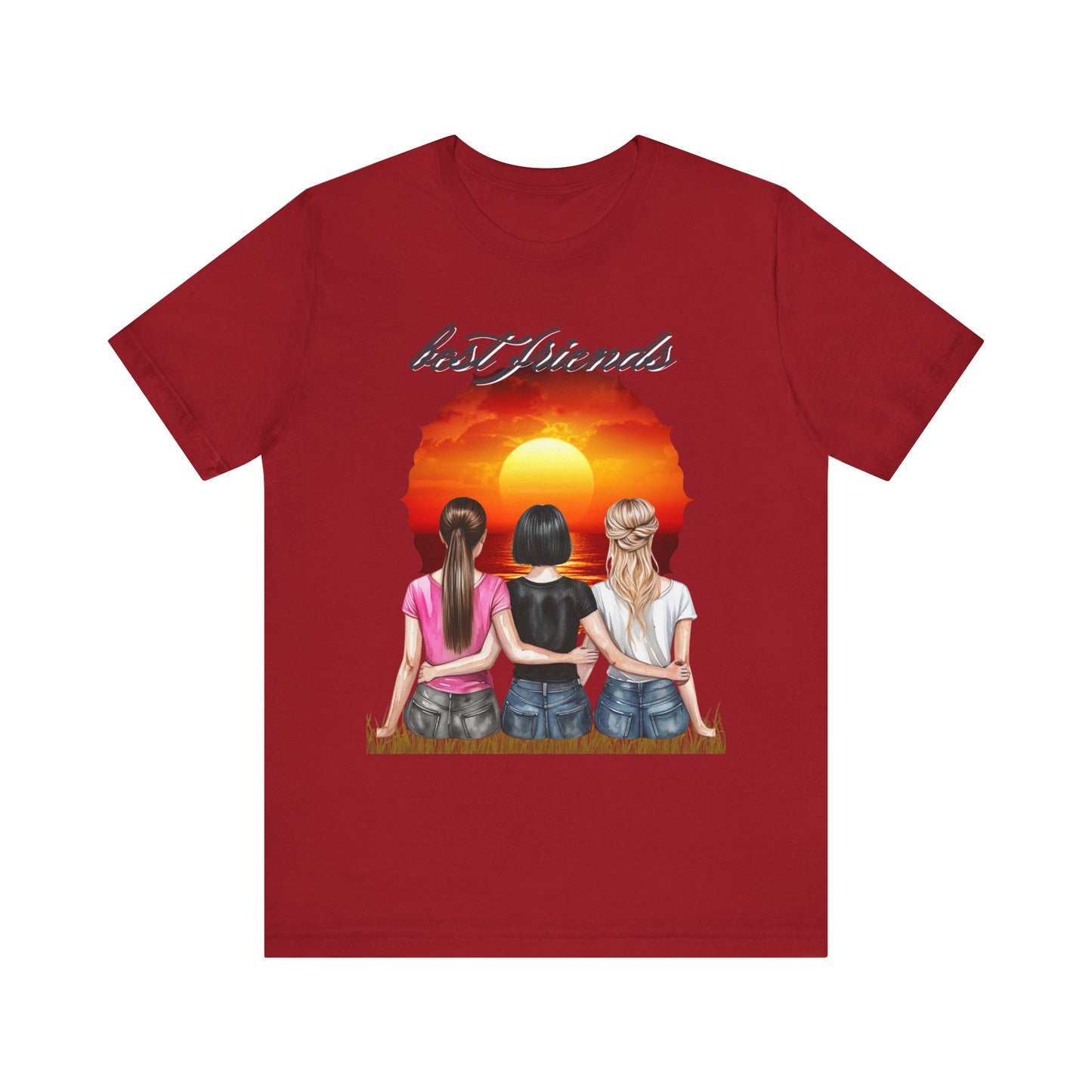 Sunset Best Friends woman Tee