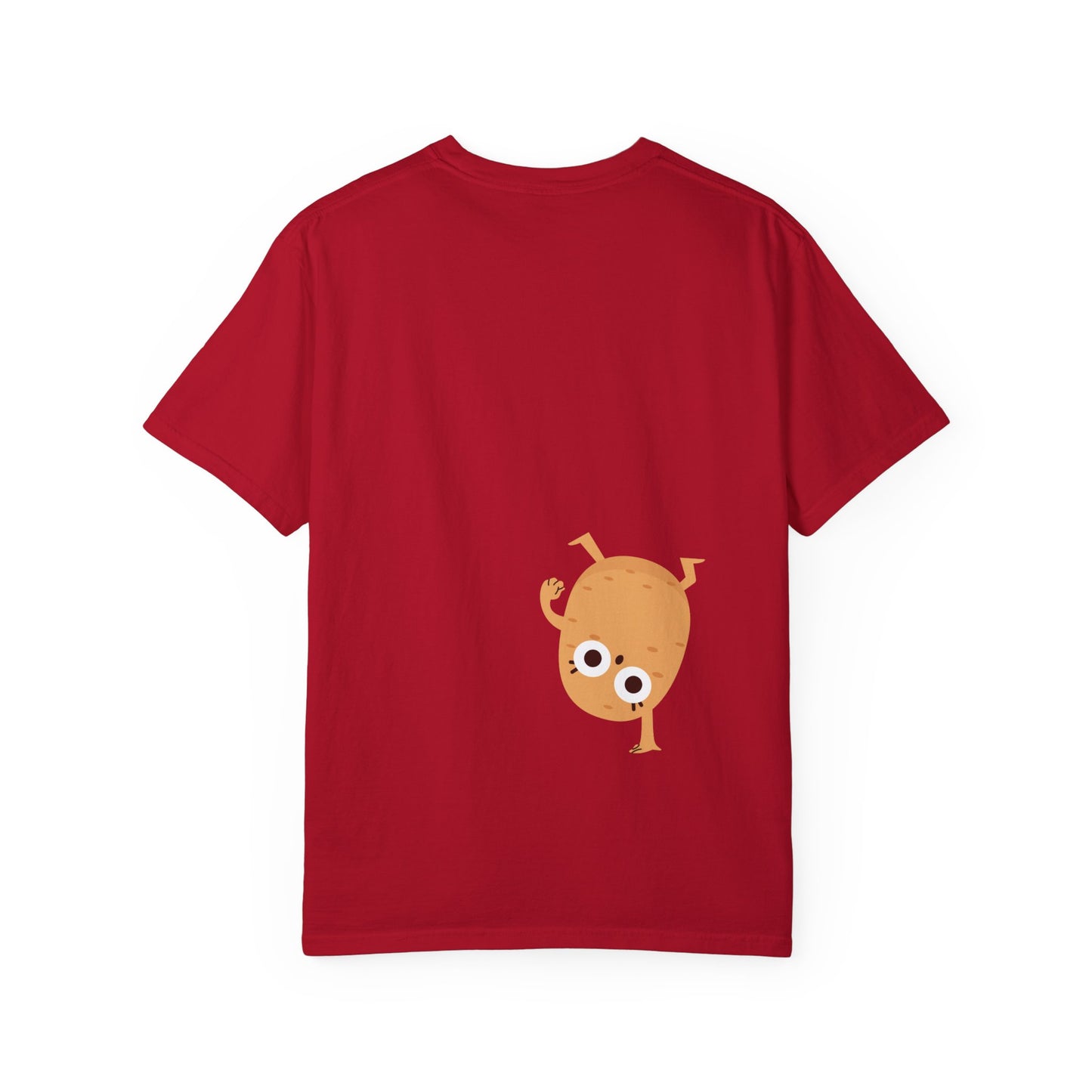 Cute Potato Unisex Garment-Dyed T-Shirt - Fun and Whimsical Design