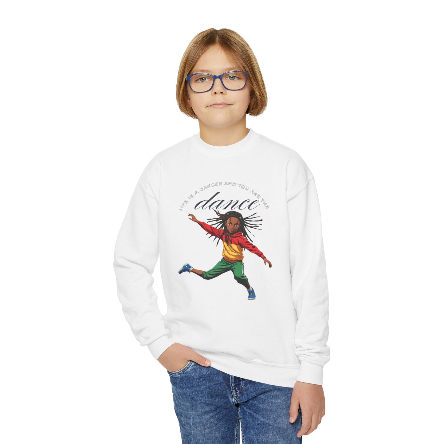 Youth Crewneck Sweatshirt - 'You are the Dance'
