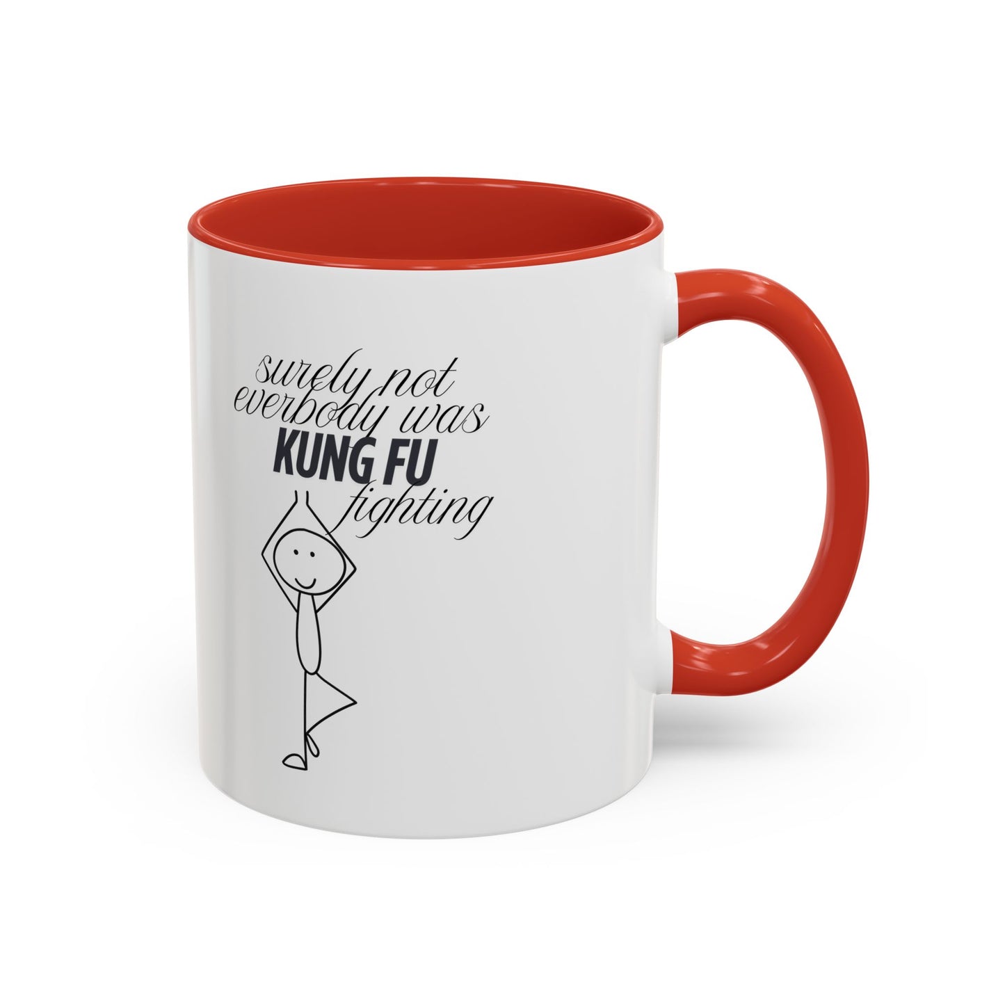 Funny Kung Fu Fighting Coffee Mug - Playful Accent Mug for Coffee Lovers