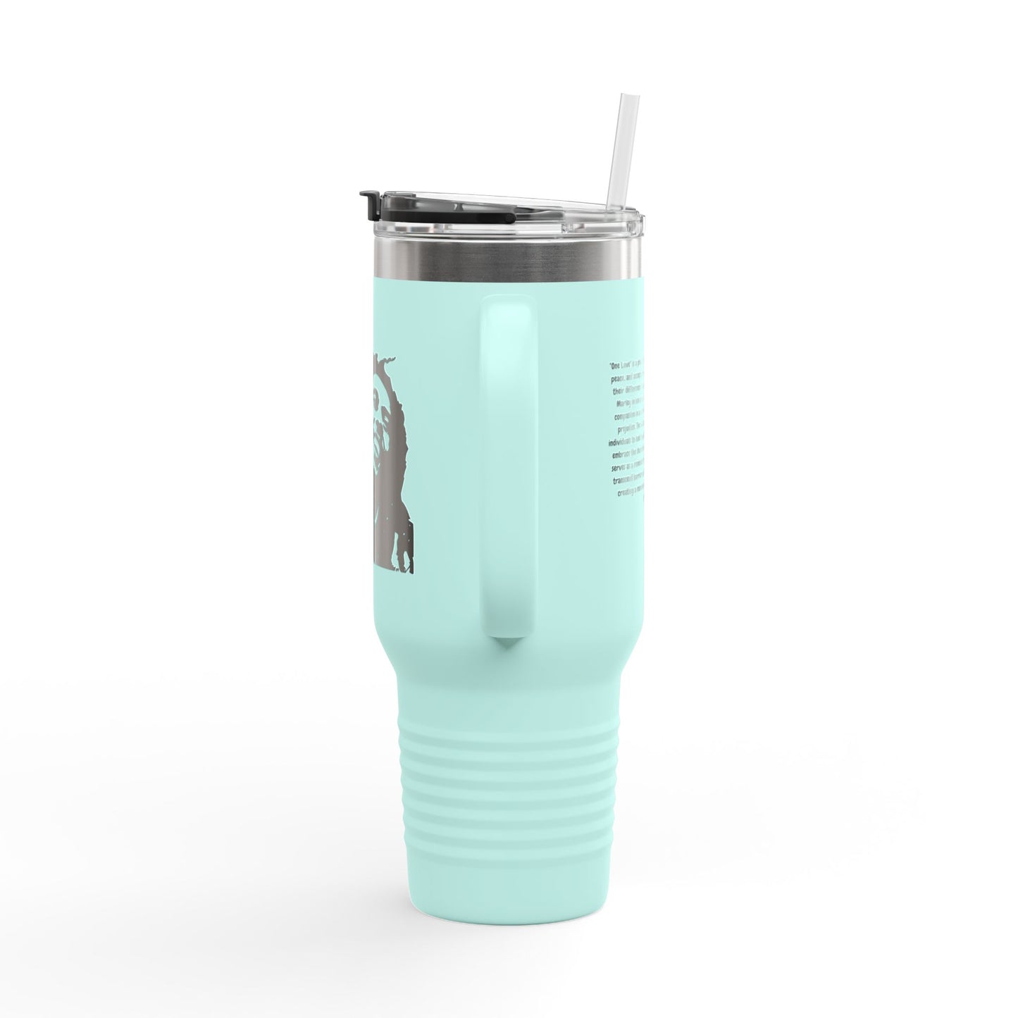 Insulated Travel Mug - One Love Design, 40oz - Perfect for Travel & Everyday Use
