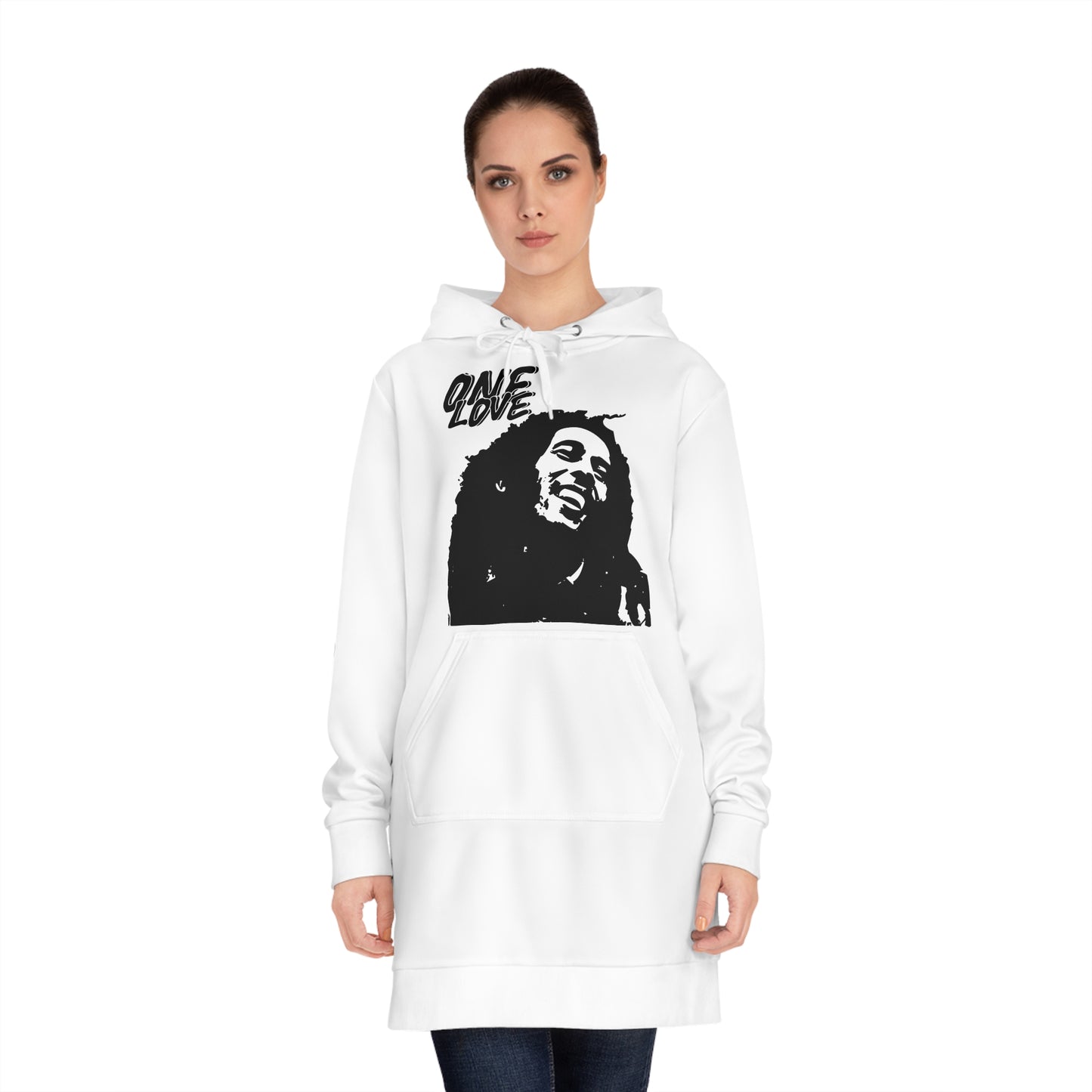 One Love Women's Hoodie Dress - Inspirational and Cozy Fashion