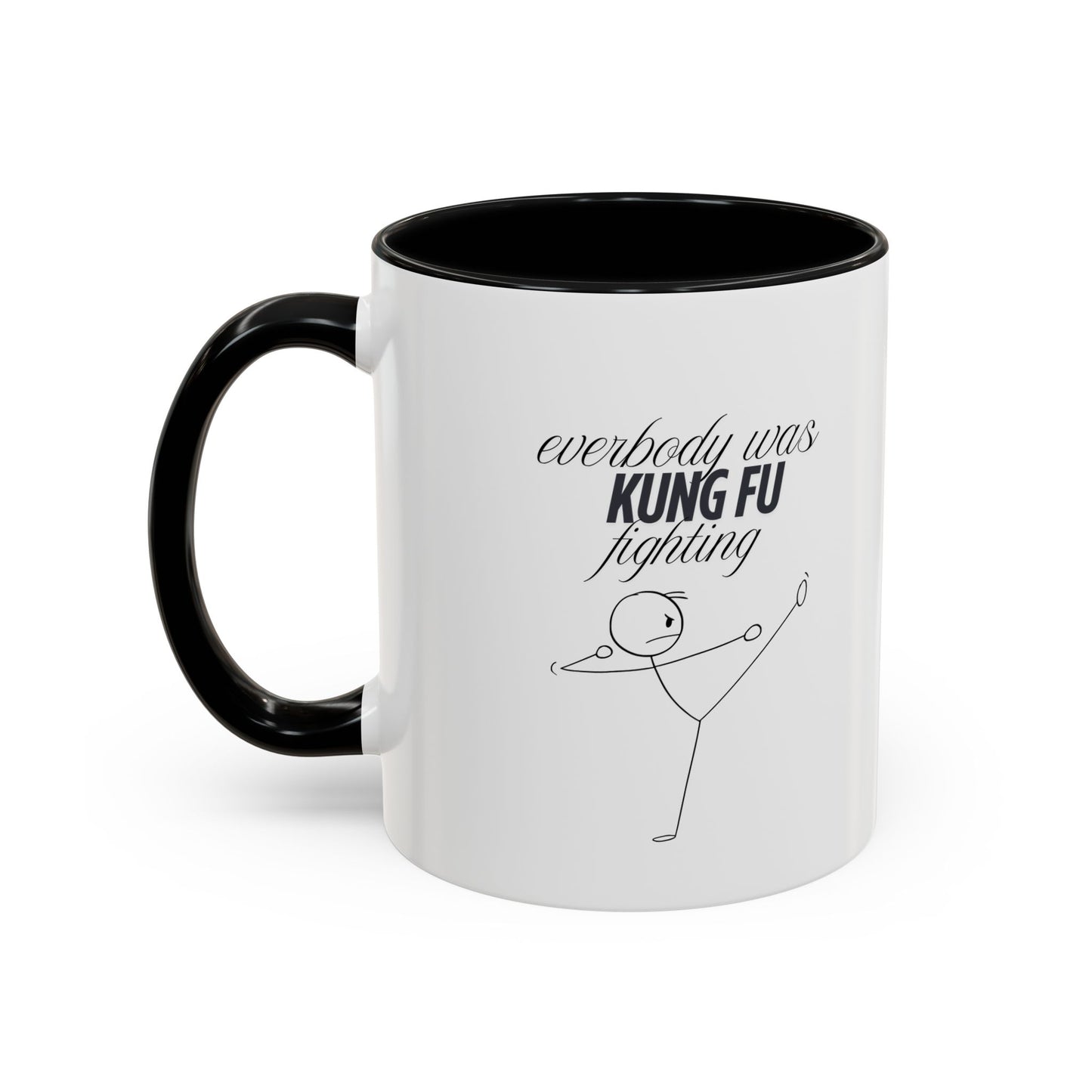 Funny Kung Fu Fighting Coffee Mug - Playful Accent Mug for Coffee Lovers