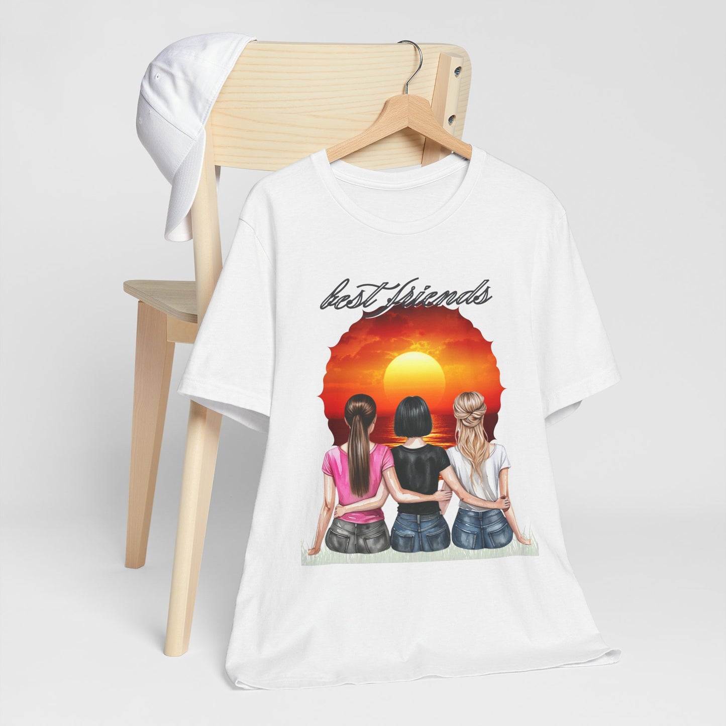 Sunset Best Friends woman Tee