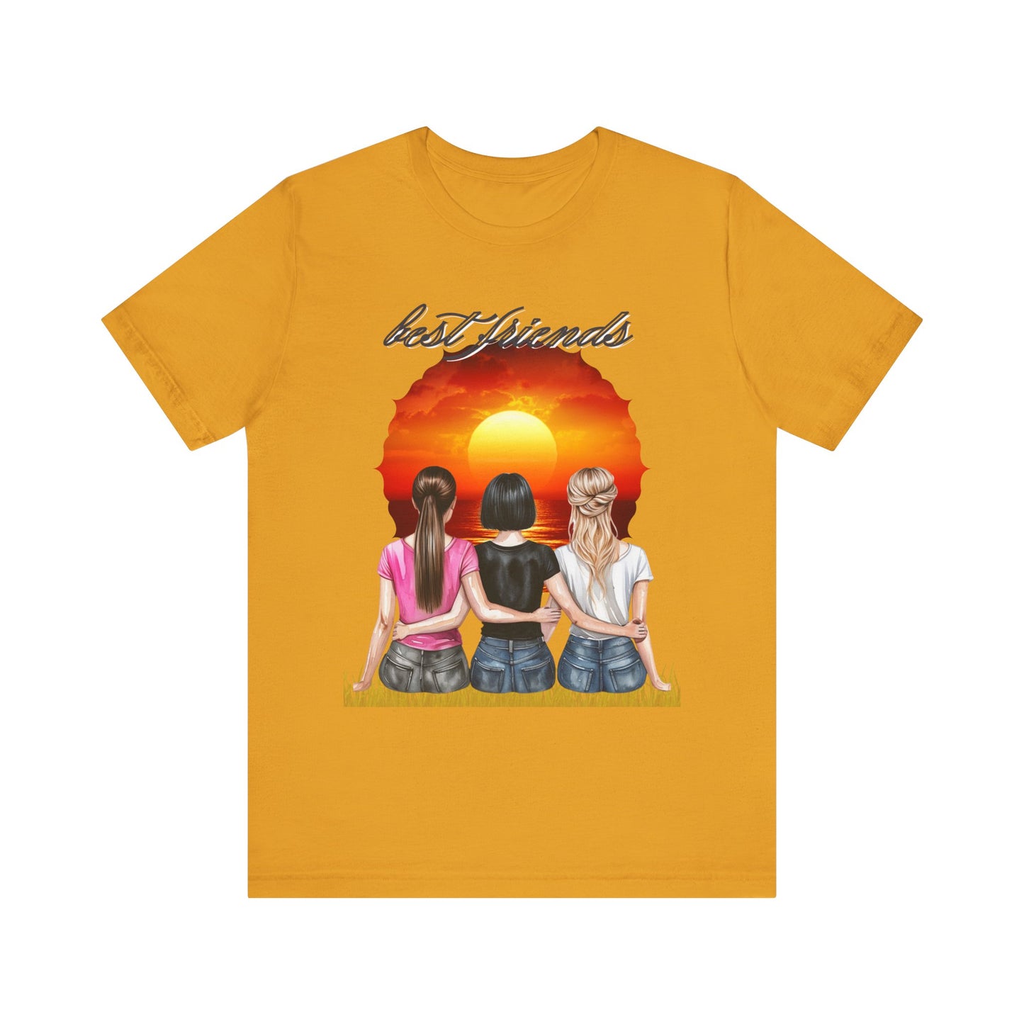 Sunset Best Friends woman Tee