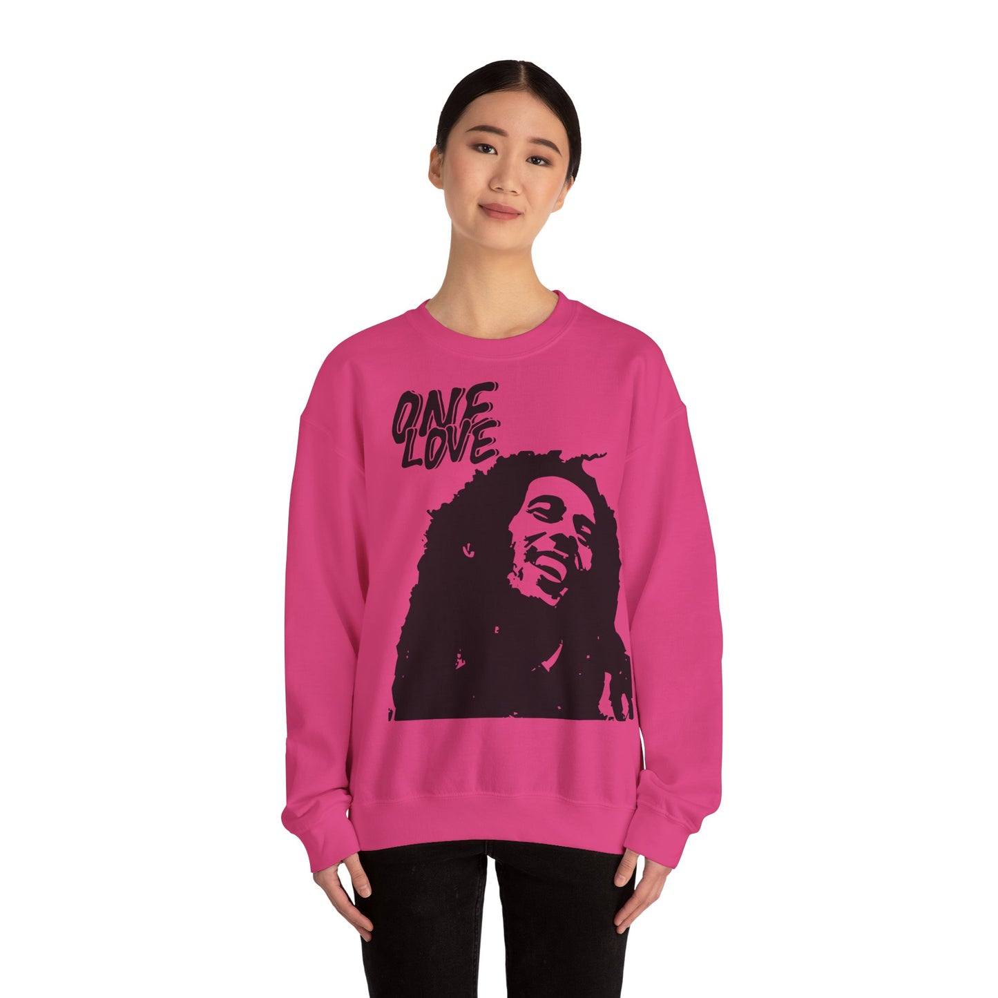 Unisex Heavy Blend™ Crewneck Sweatshirt with some love and unity