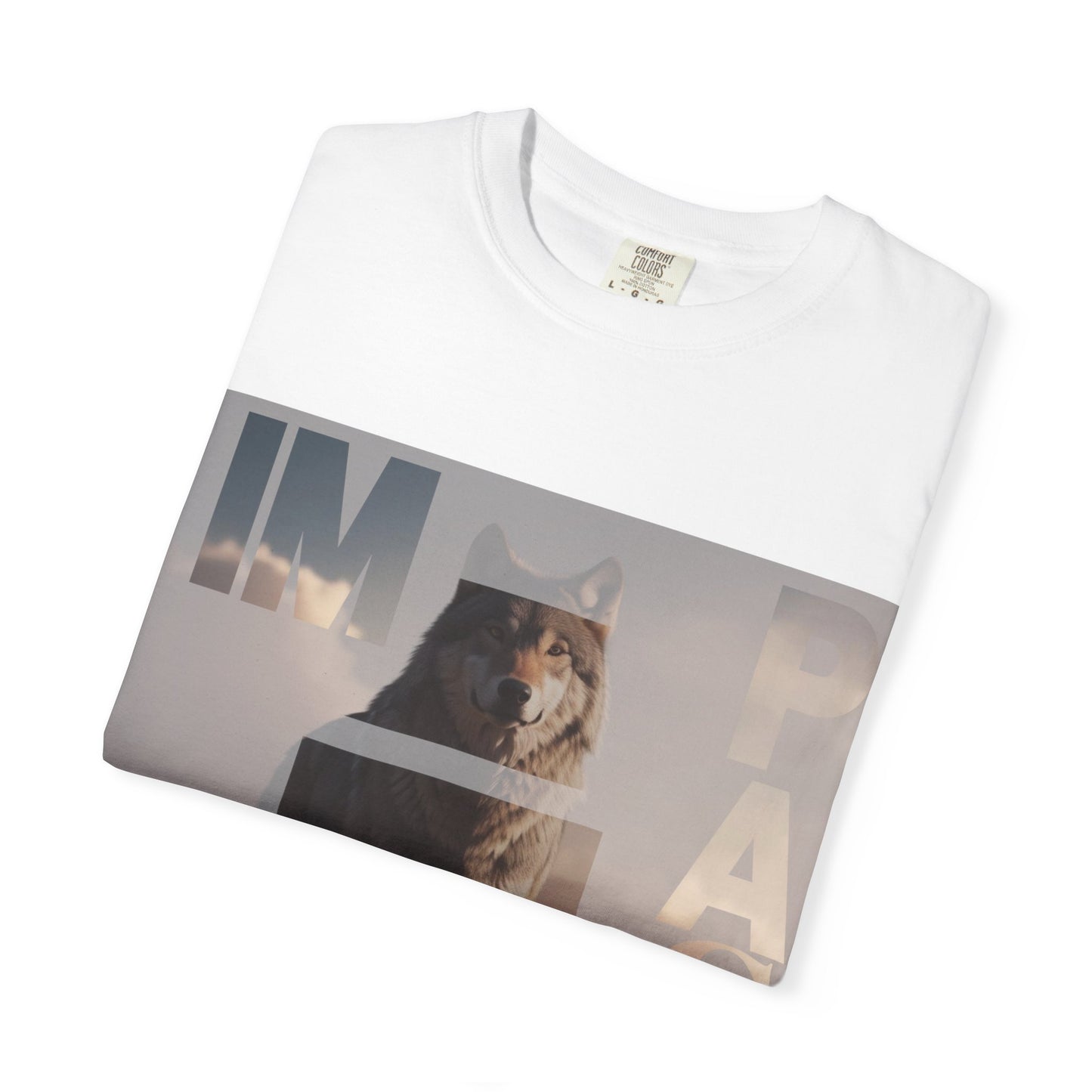 Im pact Wolf Unisex Garment-Dyed T-shirt - Nature Inspired Graphic Tee