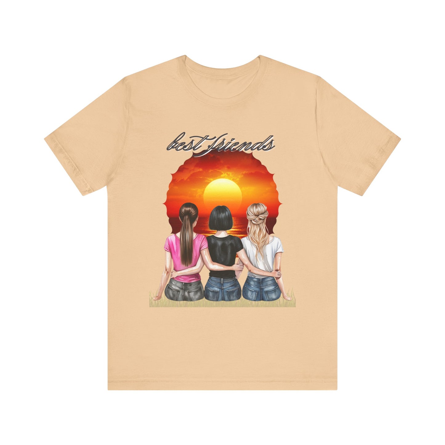 Sunset Best Friends woman Tee