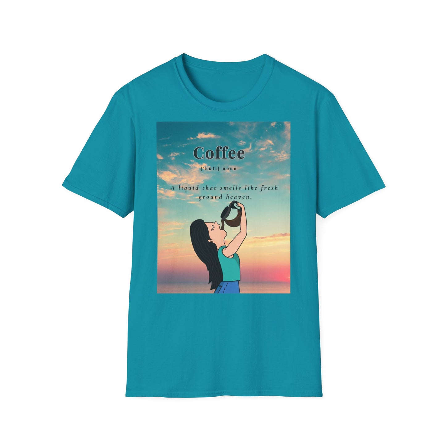 Coffee Heaven Unisex T-Shirt - Caffeine Lovers Gift