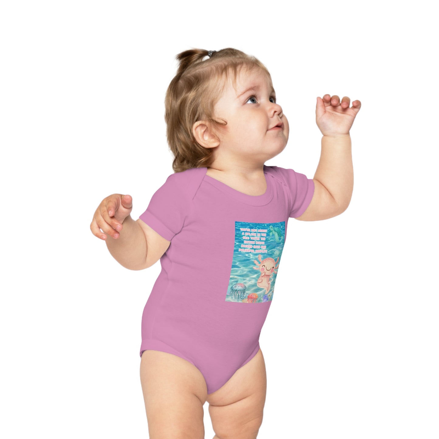 Cute Baby Bodysuit with Adorable Ocean Design - Perfect for Newborns