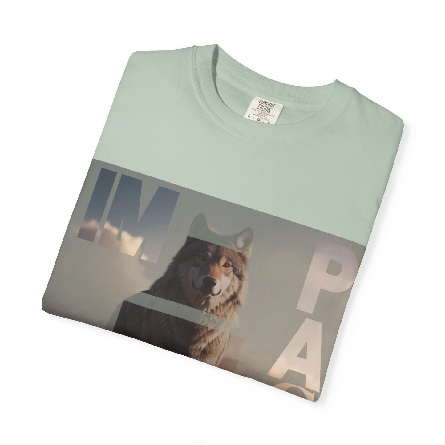 Im pact Wolf Unisex Garment-Dyed T-shirt - Nature Inspired Graphic Tee