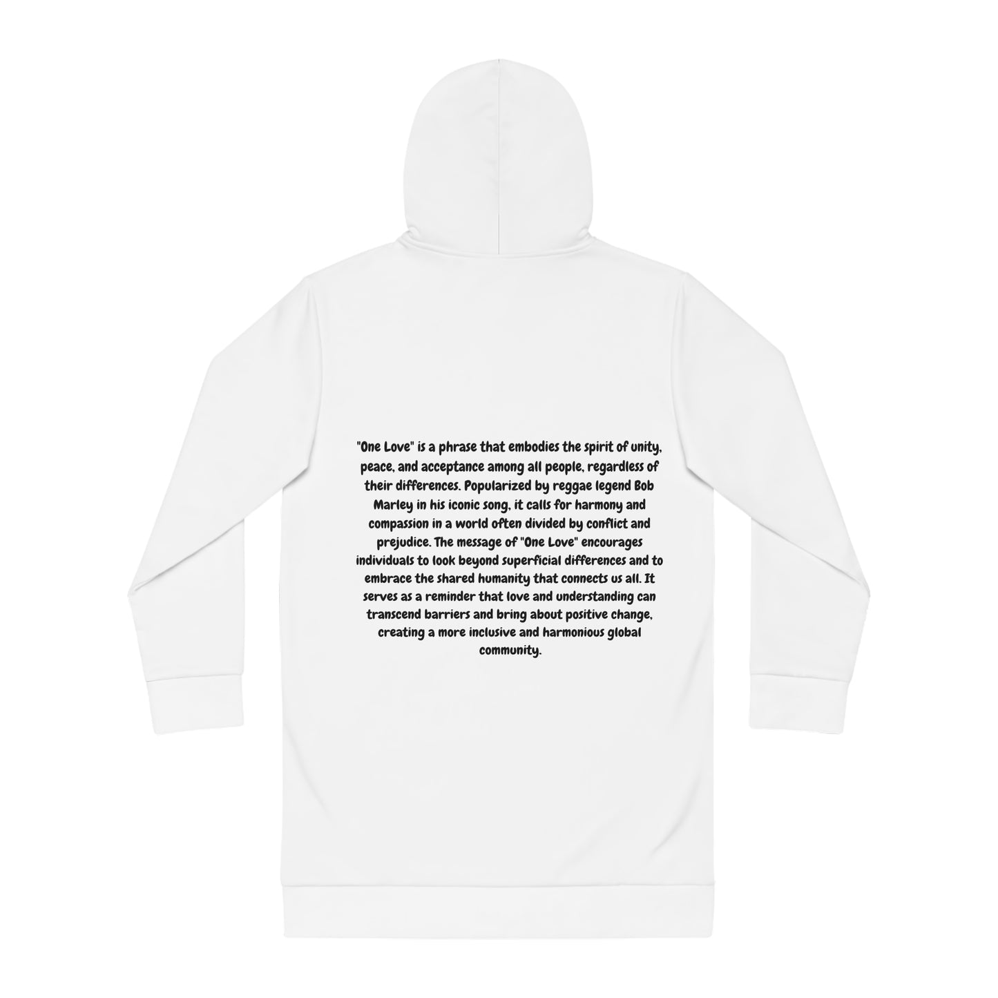 One Love Women's Hoodie Dress - Inspirational and Cozy Fashion