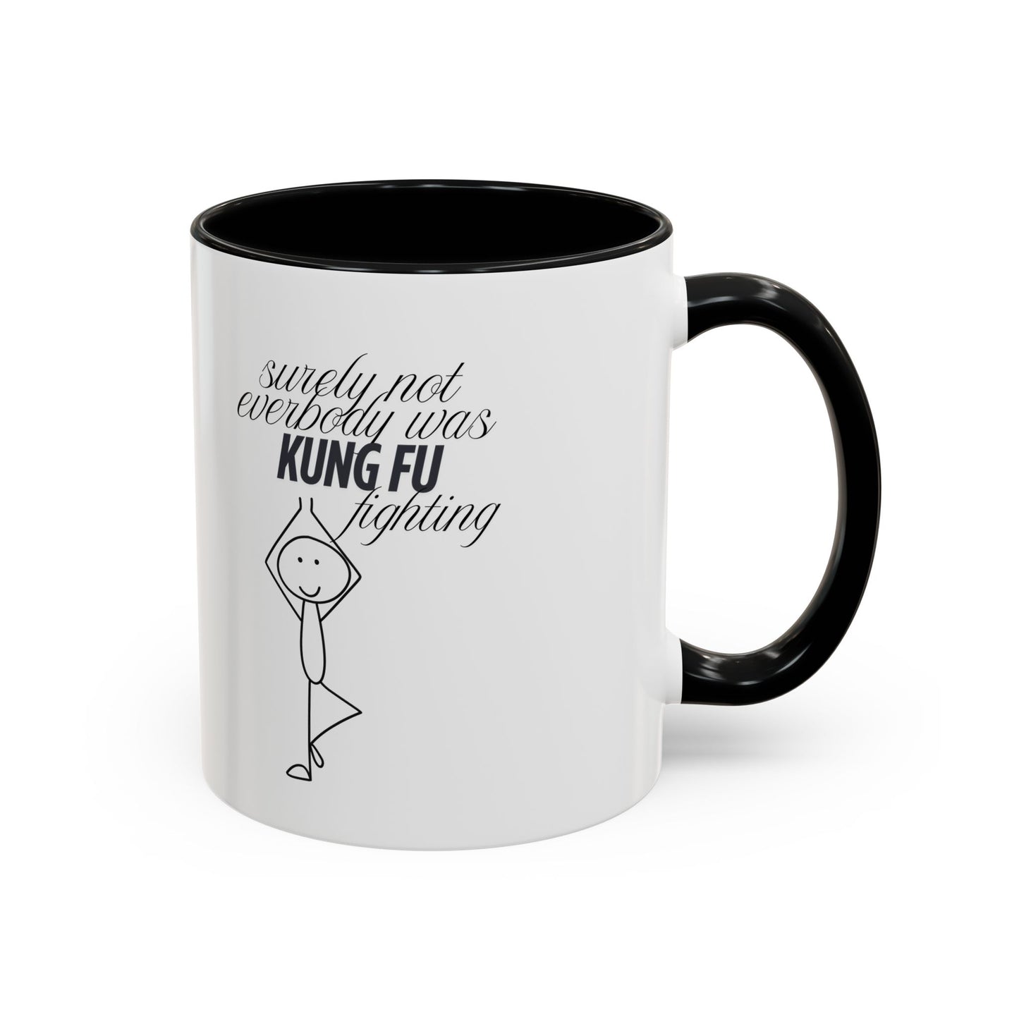 Funny Kung Fu Fighting Coffee Mug - Playful Accent Mug for Coffee Lovers