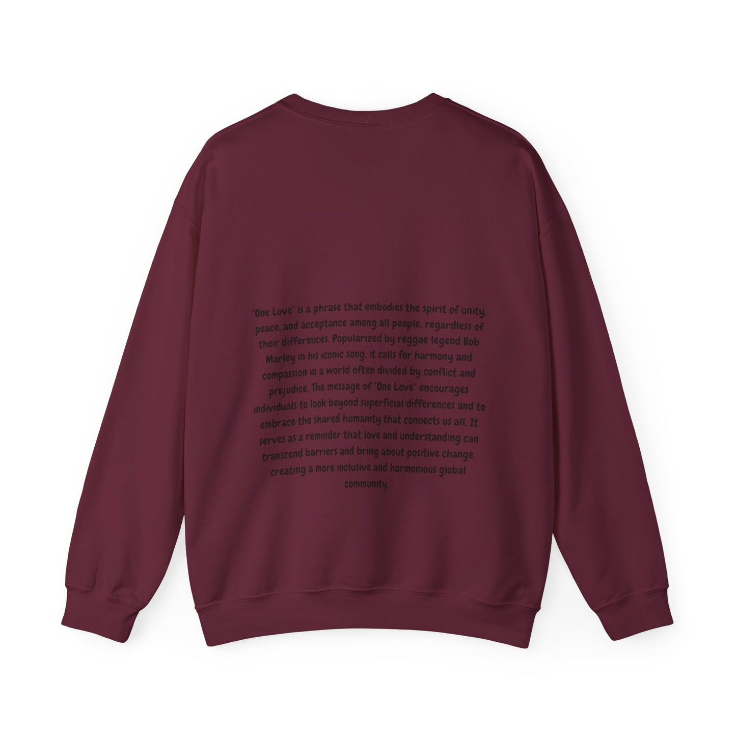 Unisex Heavy Blend™ Crewneck Sweatshirt with some love and unity
