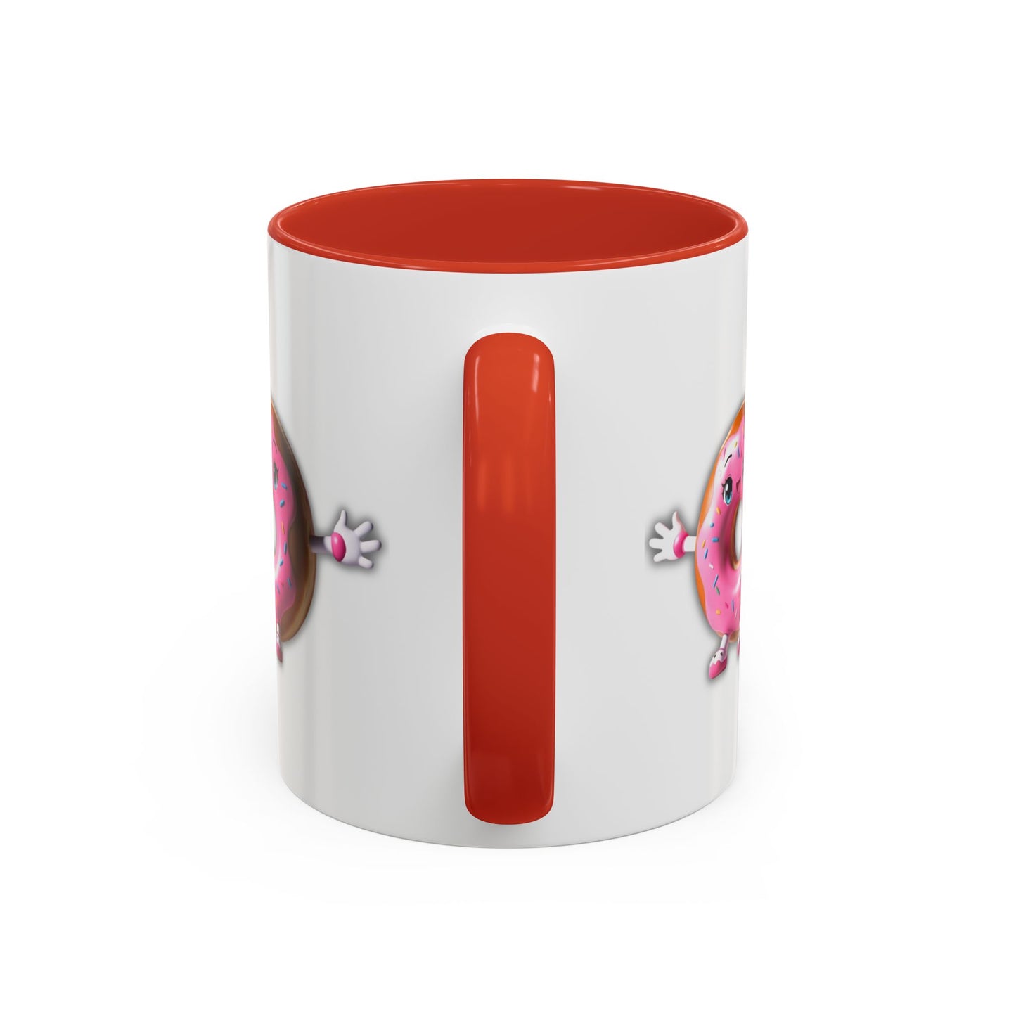 Cute Donut Accent Coffee Mug - I Donut Know - Fun Gift for Coffee Lovers