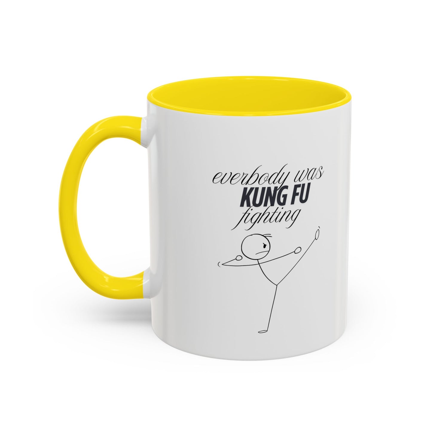 Funny Kung Fu Fighting Coffee Mug - Playful Accent Mug for Coffee Lovers