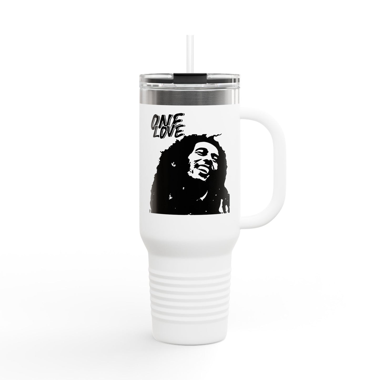 Insulated Travel Mug - One Love Design, 40oz - Perfect for Travel & Everyday Use