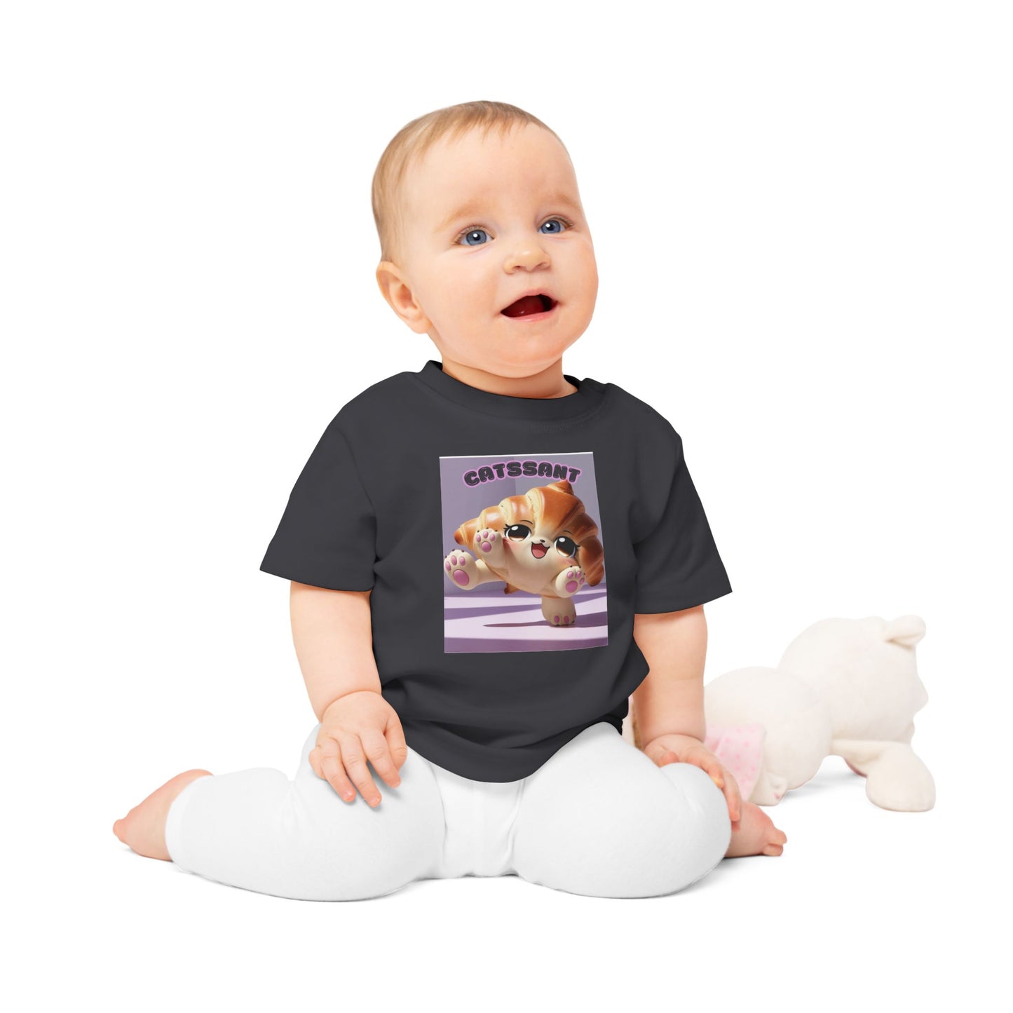 Cat Croissant Baby T-Shirt