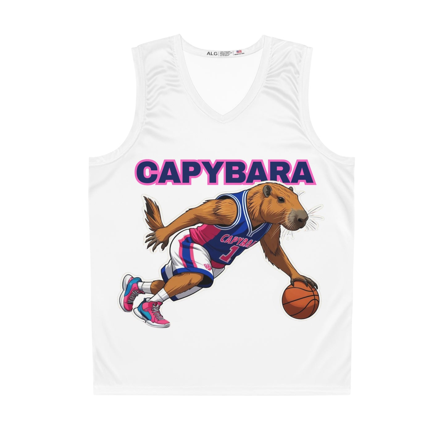 Capybara Basketball Jersey - Fun Sportswear for Animal Lovers