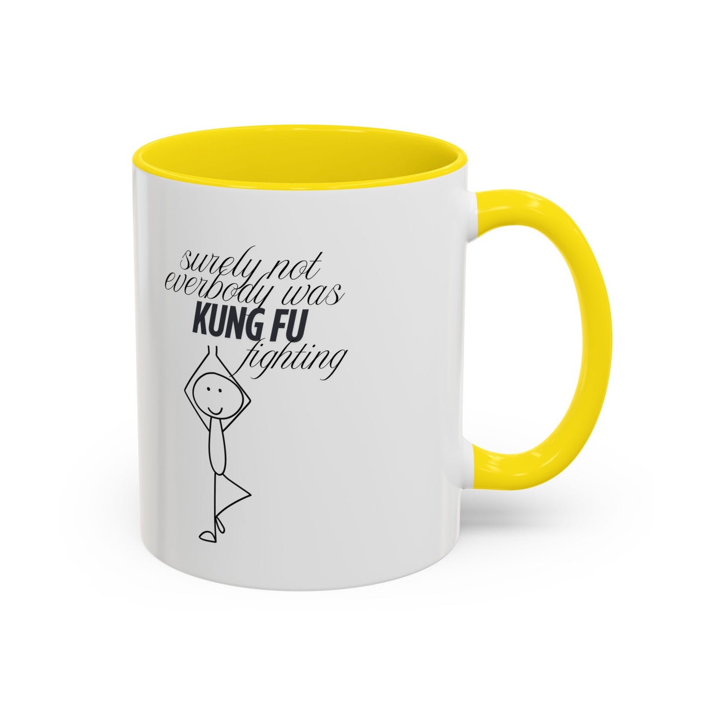 Funny Kung Fu Fighting Coffee Mug - Playful Accent Mug for Coffee Lovers