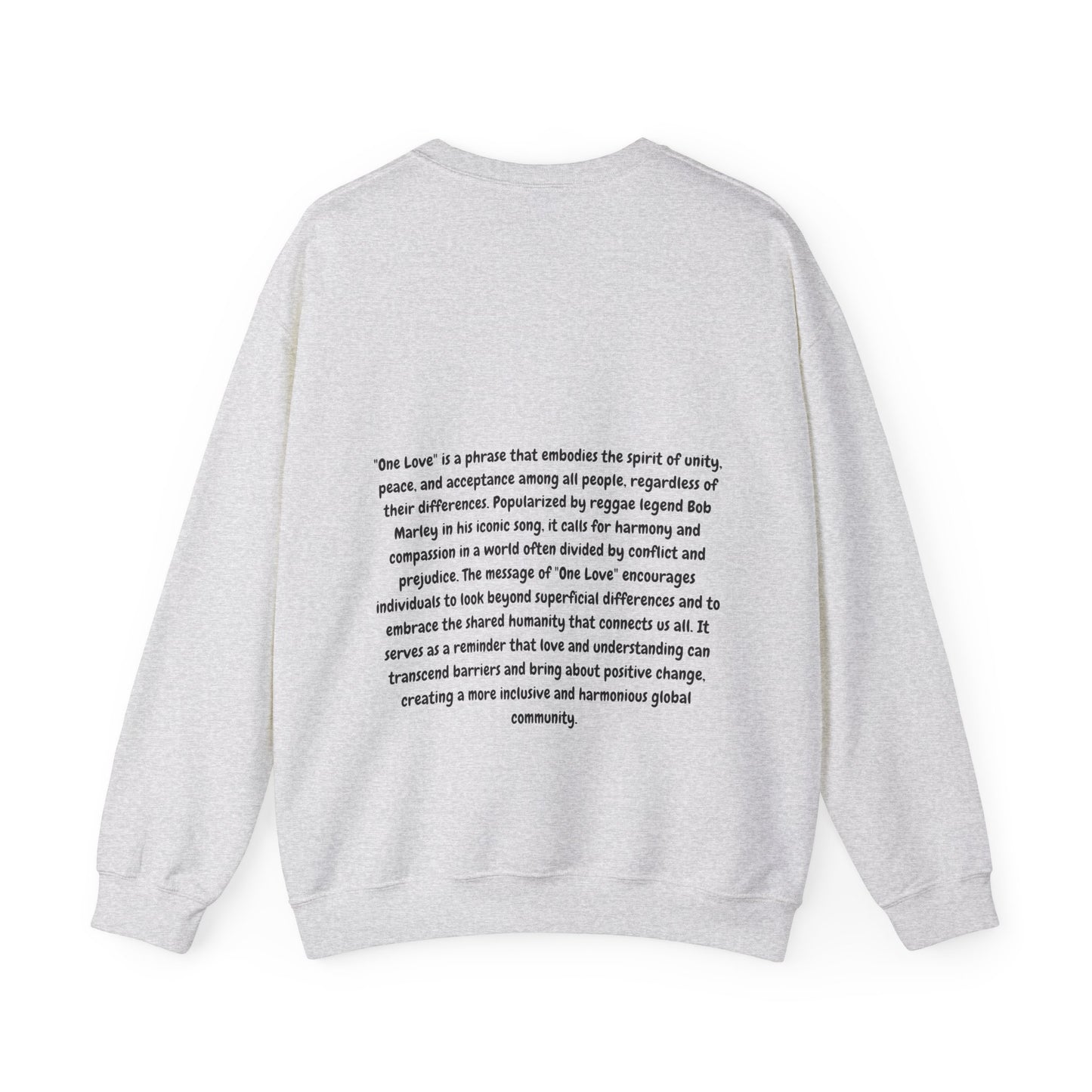 Unisex Heavy Blend™ Crewneck Sweatshirt with some love and unity