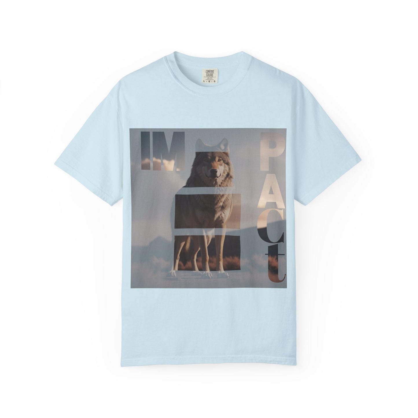 Im pact Wolf Unisex Garment-Dyed T-shirt - Nature Inspired Graphic Tee