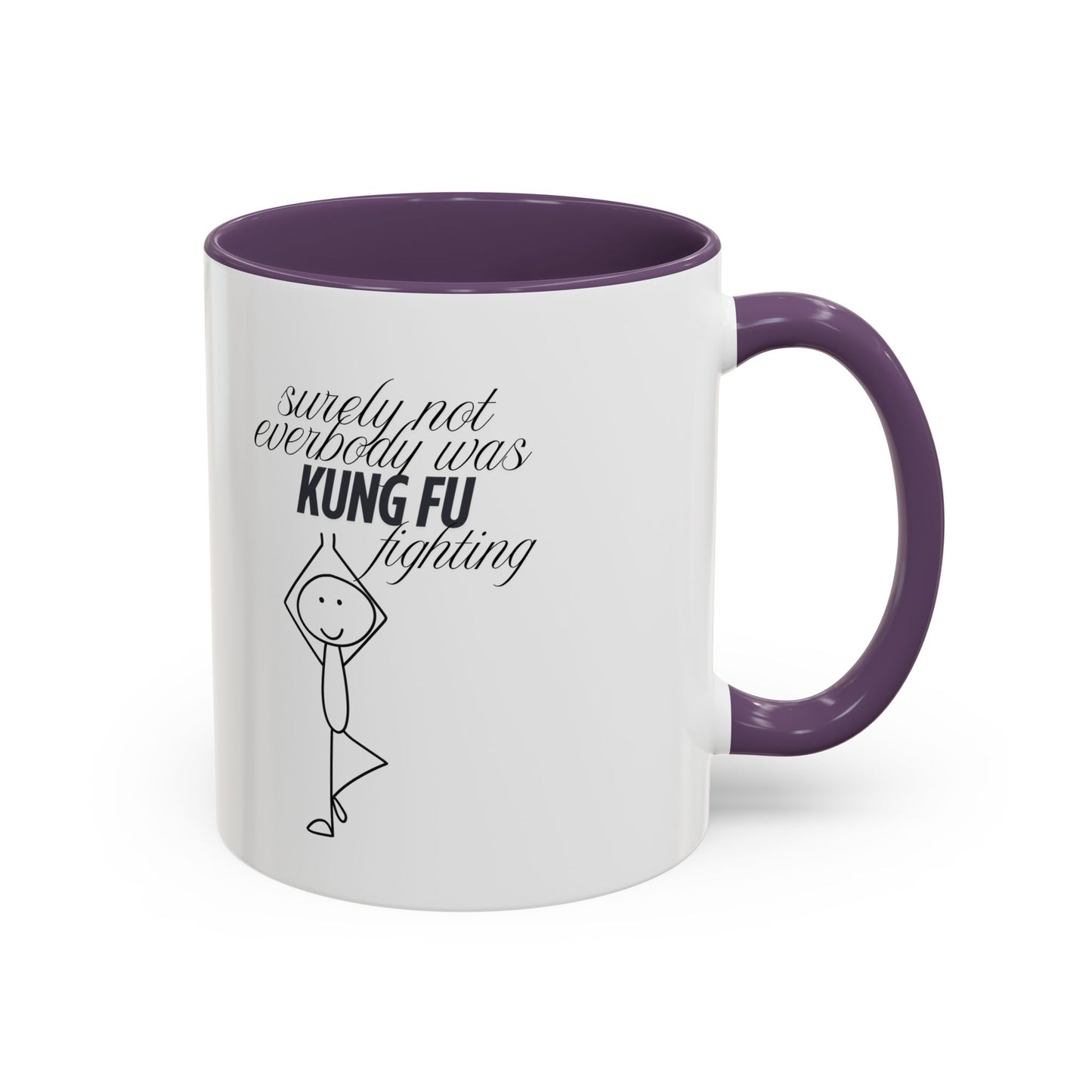 Funny Kung Fu Fighting Coffee Mug - Playful Accent Mug for Coffee Lovers