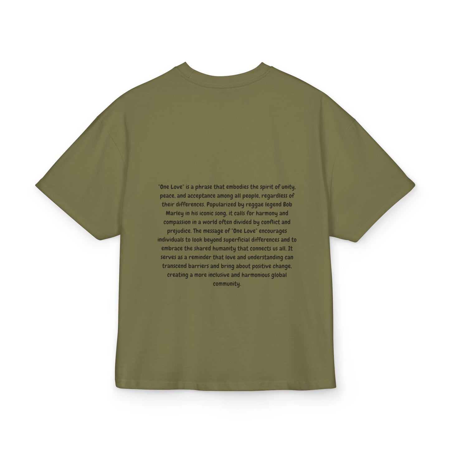 Unisex Box Tee - 'One Love' Empowerment Shirt