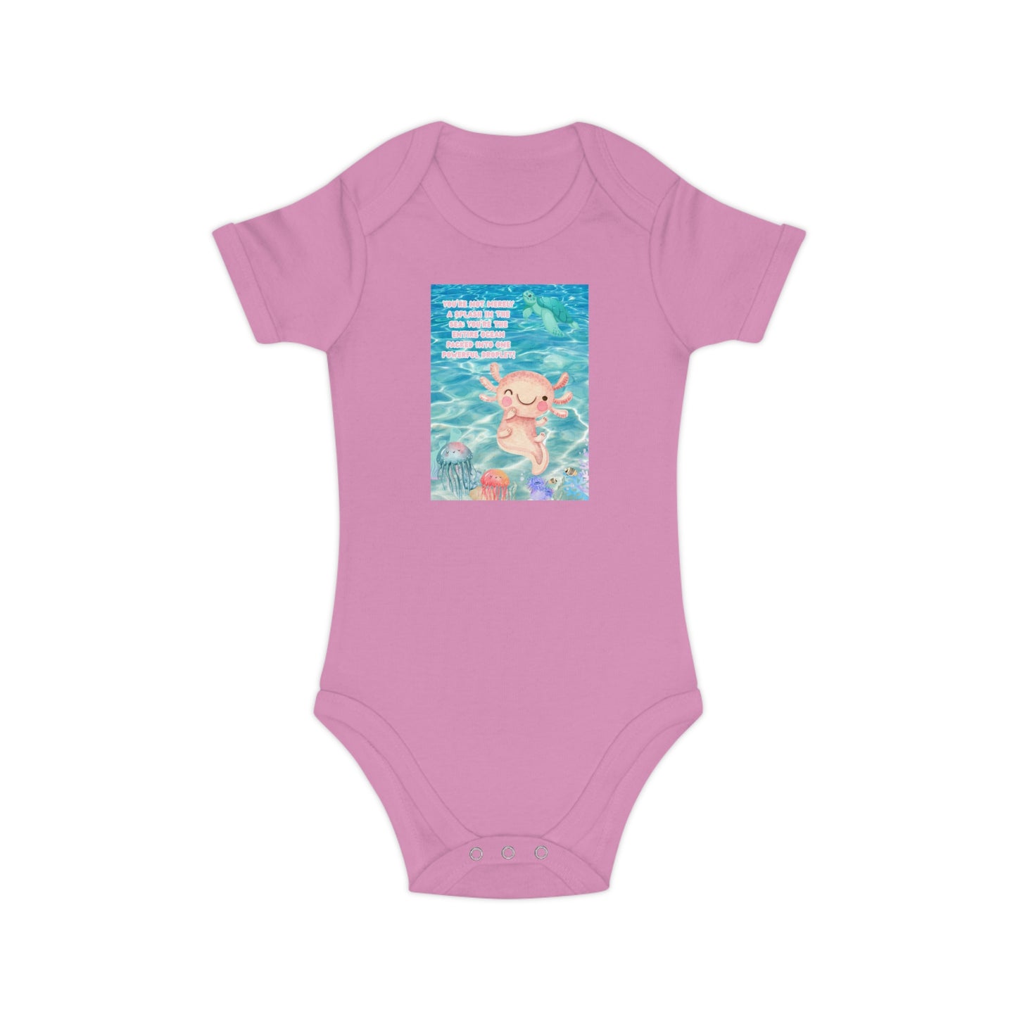 Cute Baby Bodysuit with Adorable Ocean Design - Perfect for Newborns